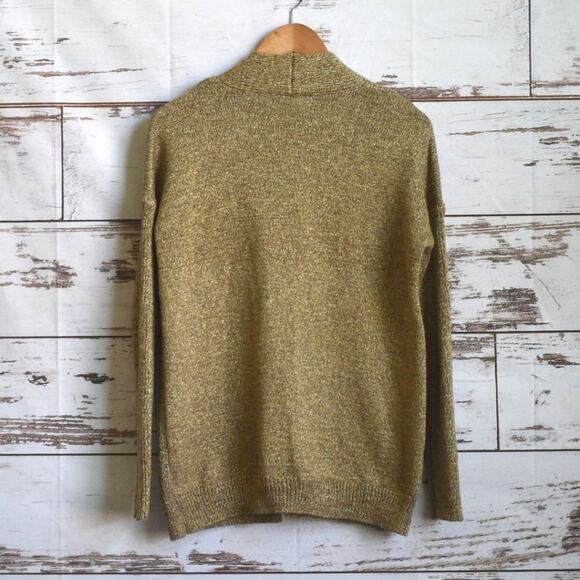 MICHAEL KORS  Women's Metallic Gold Clasp Cardigan Size S - Picture 4 of 6
